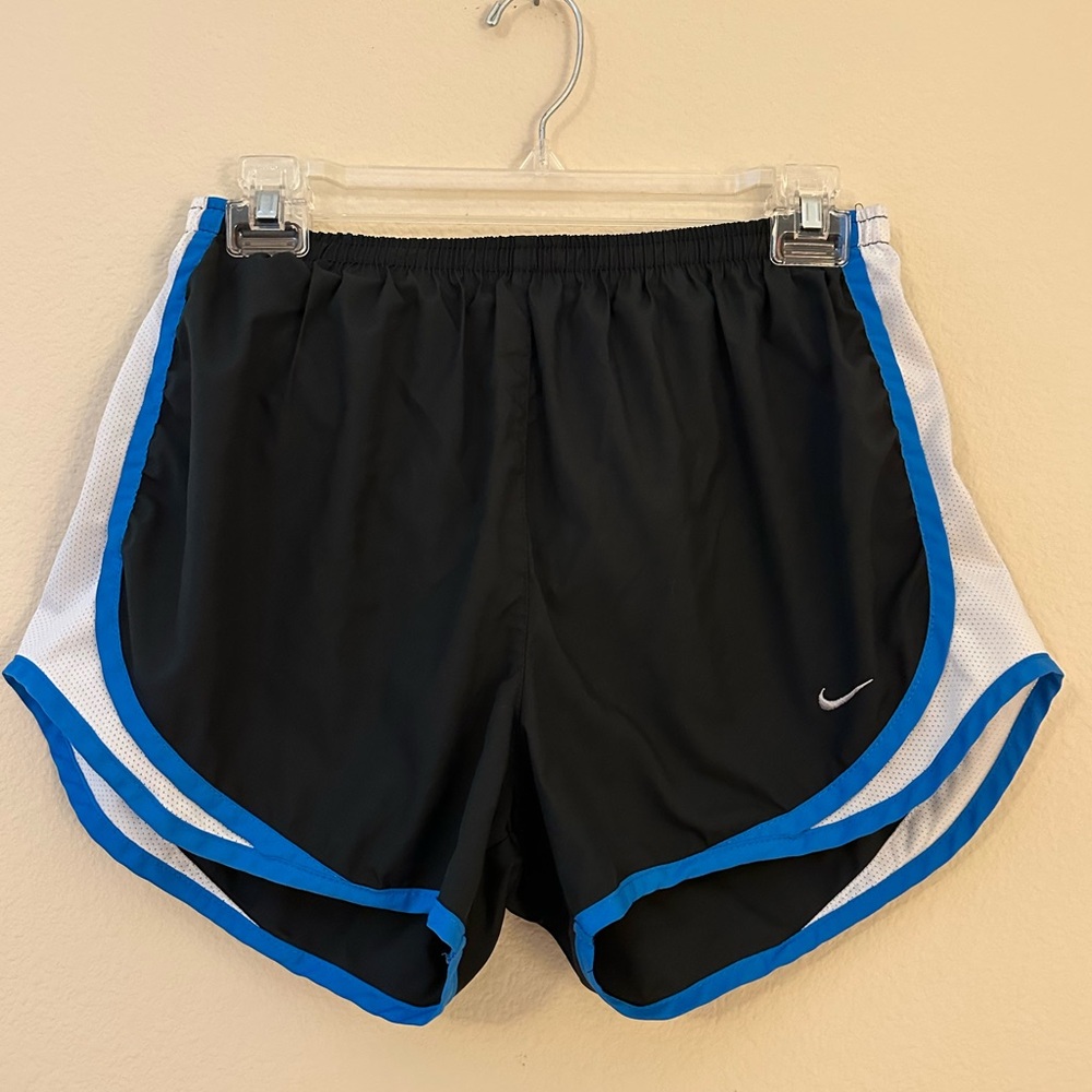 Nike Tempo Black and Blue Athletic Shorts